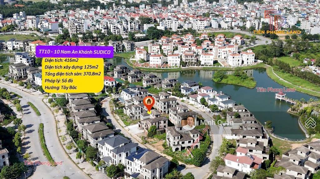 Siêu biệt thự nam an khánh 415m2 sát hồ điều hòa, giá chỉ 4x tỷ, ở hay đầu tư đều hợp lý