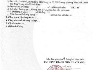 Chính chủ bán căn a14.02 tầng 14 chưng cư sông đà ở số 6 bãi dương, vĩnh hải