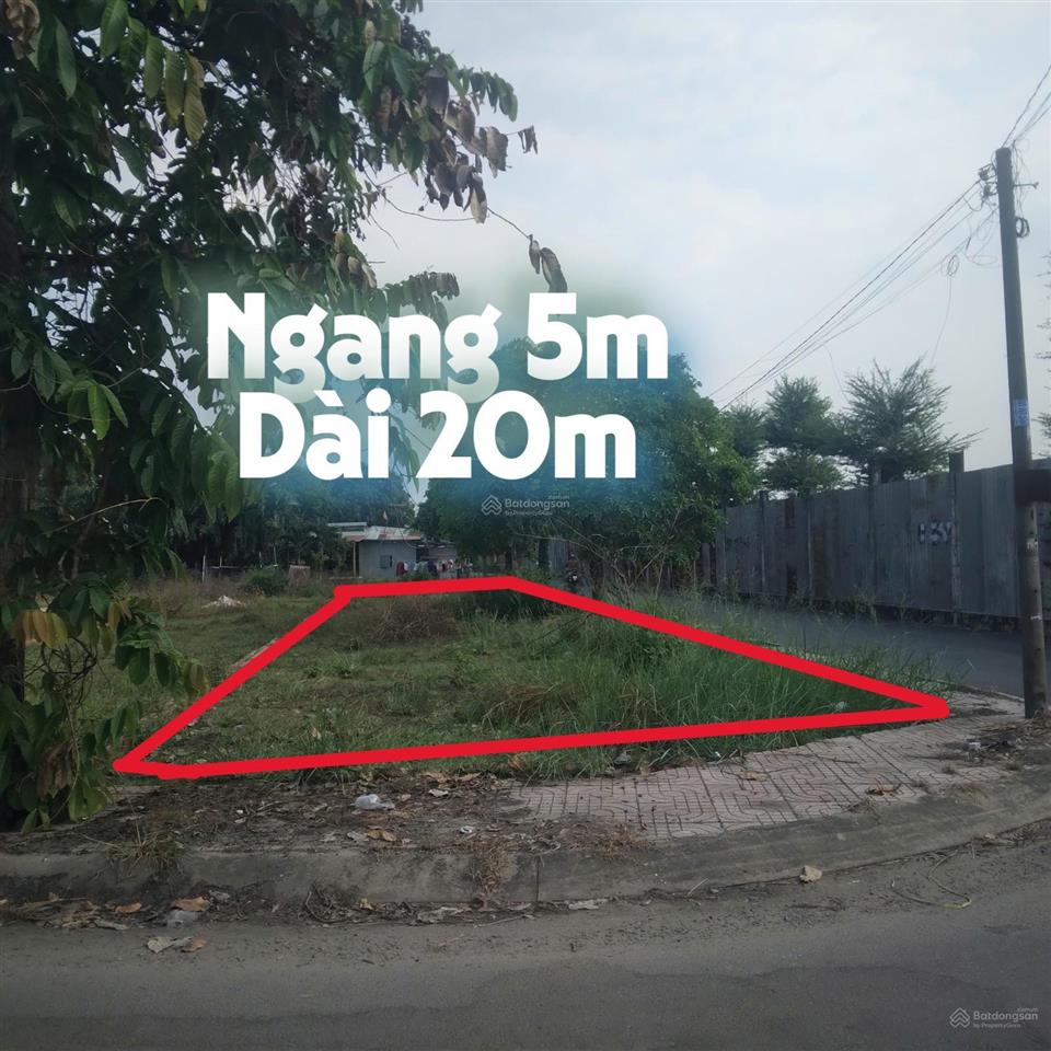 Kẹt tiền cần bán gấp lô đất ở đường cây da xã tân phú trung huyện củ chi 100m2 1 tỷ 2 sổ hồng riêng