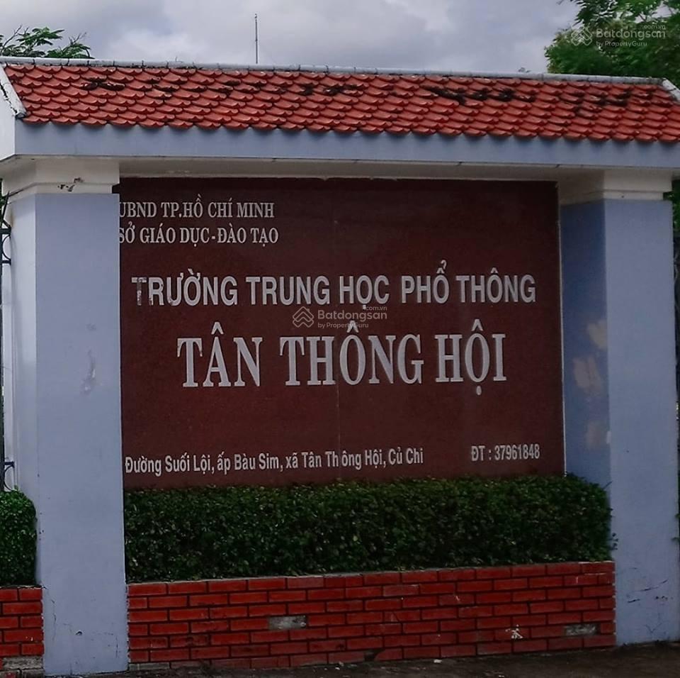 Chính chủ cần bán gấp đất đường suối lội xã tân thông hội huyện củ chi 100m2 giá 1tỷ1 sổ hồng riêng