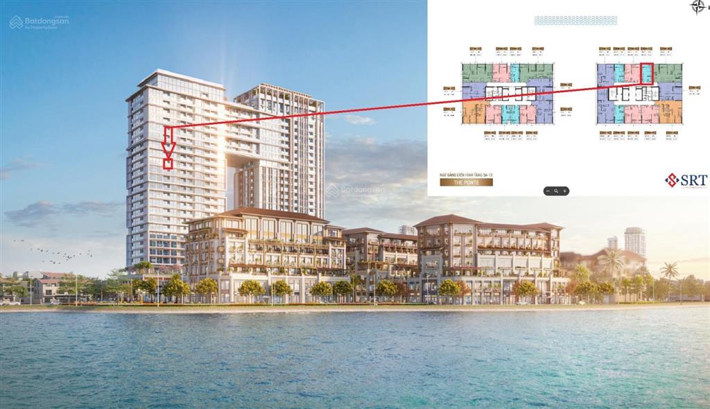 Bán chuyển nhượng căn hộ studio 29m² sun ponte (view sông)