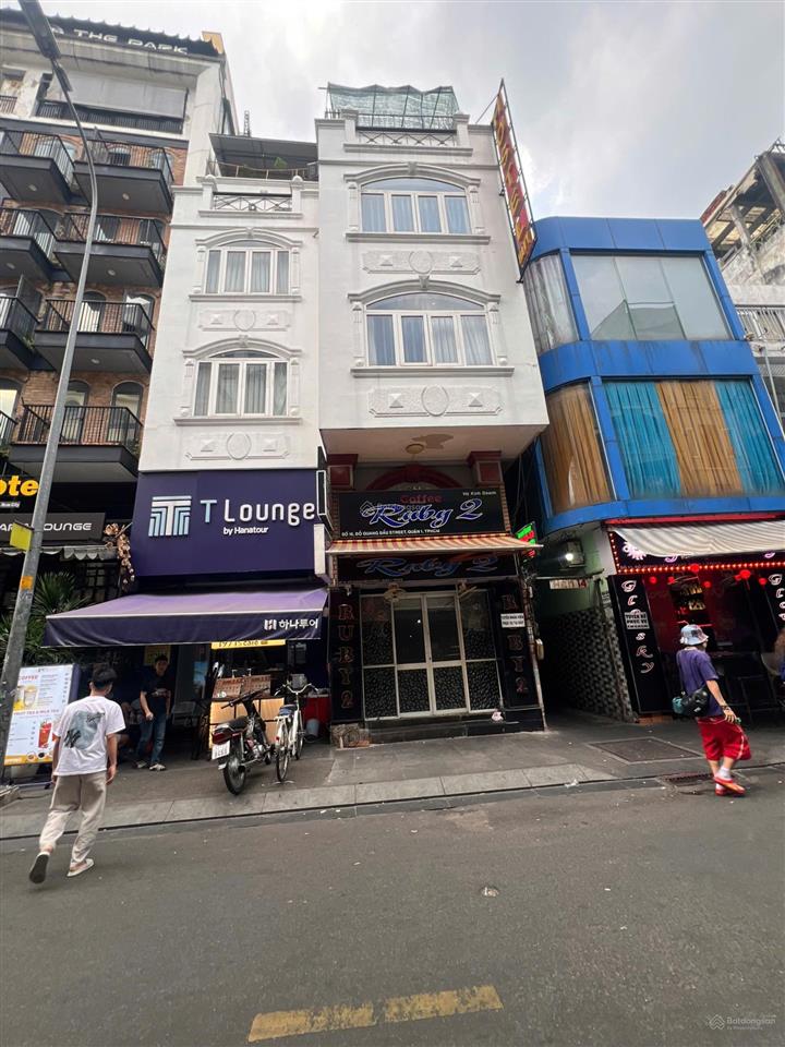Bán khách sạn góc 2 mặt tiền đỗ quang đẩu, khu bùi viện q1, 8x18m cn 140m2 chỉ 87 tỷ