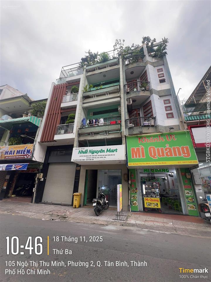 Hot! bán nhà mặt tiền ngô thị thu minh q tân bình, 59m2 5 tầng chỉ 17 tỷ