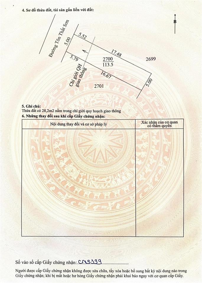 Bán đất phường thanh thủy 113,5m2 sổ riêng