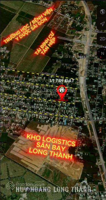 6m x 20m thổ cư, đường nhựa ngay kho logistics chủ cần bán gấp