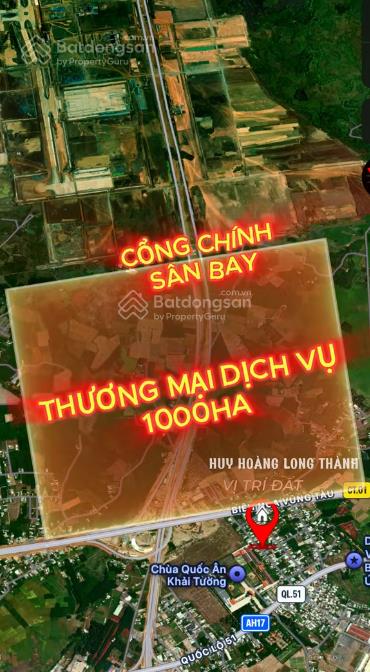 8m x 32m thổ cư 100% ngay đường vào sân bay, chủ cần bán gấp
