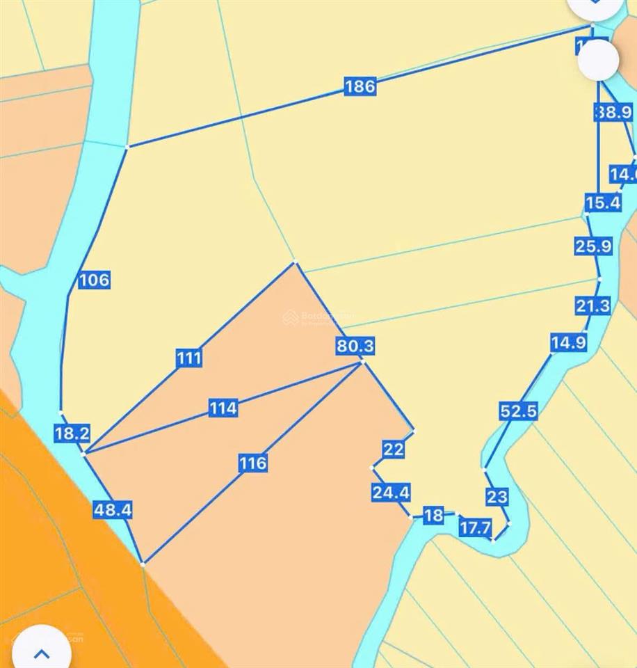 2,8ha mặt tiền liên cảng đại phước đất lúa giá 2,2 triệu /m2