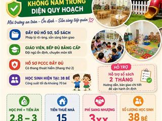 SANG NHƯỢNG MẦM NON KHU VỰC HOÀN KIẾM, HÀ NỘI  KHÔNG NẰM TRONG DIỆN QUY HOẠCH