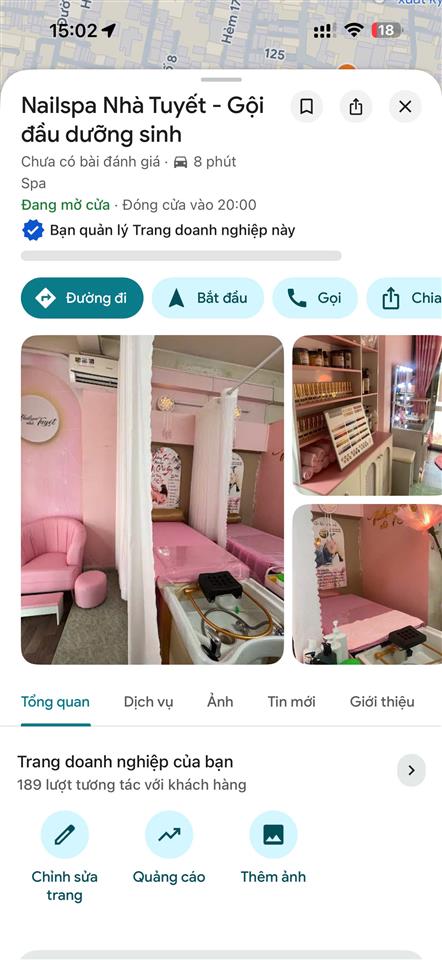 DO MỞ RỘNG QUY MÔ NÊN EM SANG MẶT BẰNG MỘT TIỆM NAIL VÀ MỘT TIỆM SPA NHỎ TẠI