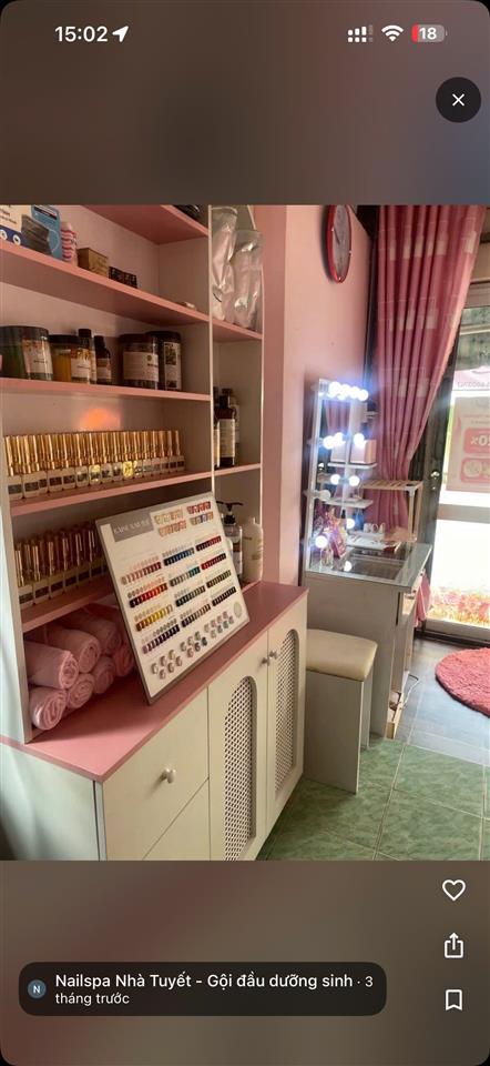 DO MỞ RỘNG QUY MÔ NÊN EM SANG MẶT BẰNG MỘT TIỆM NAIL VÀ MỘT TIỆM SPA NHỎ TẠI