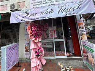 DO MỞ RỘNG QUY MÔ NÊN EM SANG MẶT BẰNG MỘT TIỆM NAIL VÀ MỘT TIỆM SPA NHỎ TẠI