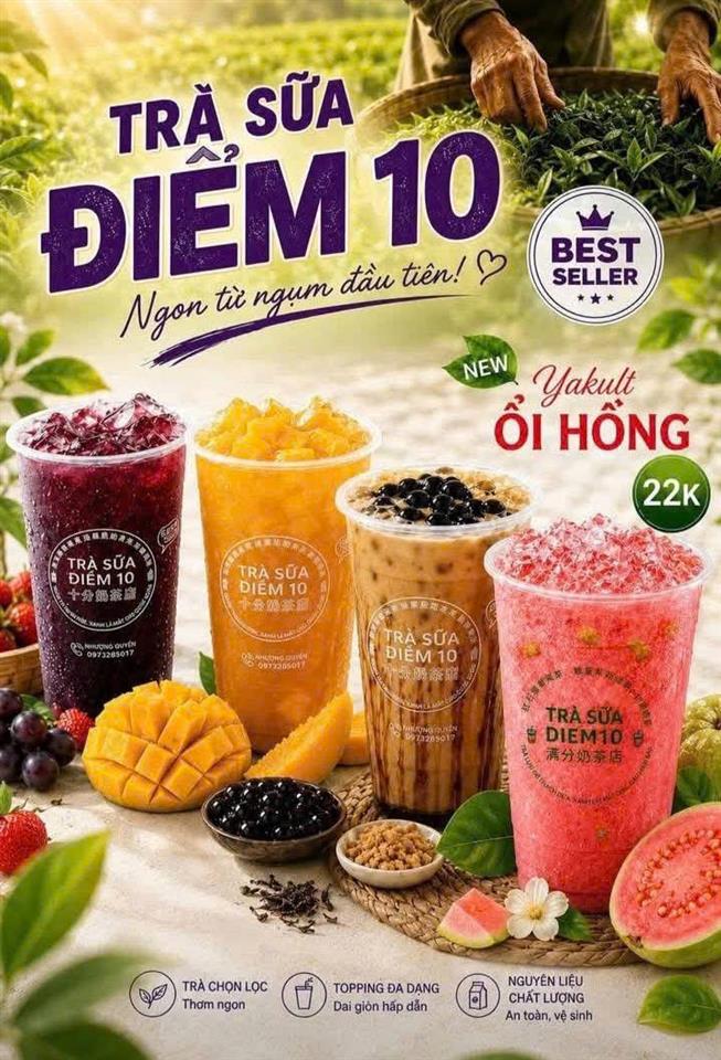 DO QUÁ BẬN KHÔNG CÓ THỜI GIAN VẬN HÀNH NÊN MÌNH CẦN SANG NHƯỢNG QUÁN TRÀ SỮA TẠI 34 TRIỀU
