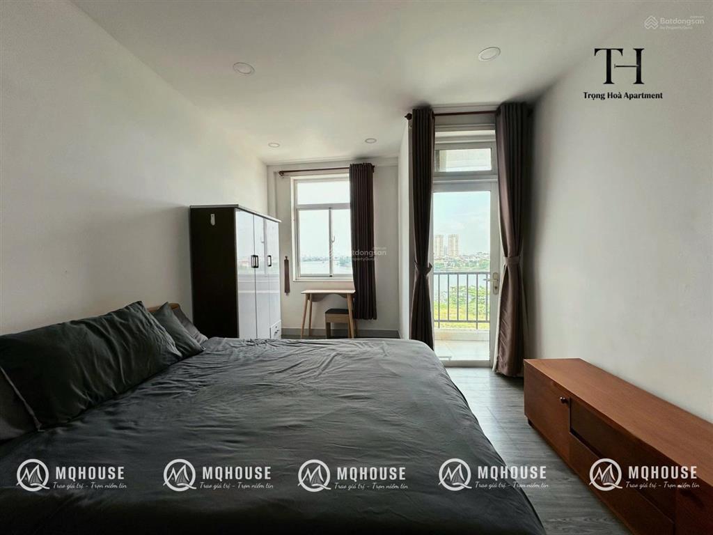 Khai trương căn hộ 1 phòng ngủ ban công, máy giặt riêng, full nội thất mới 100%