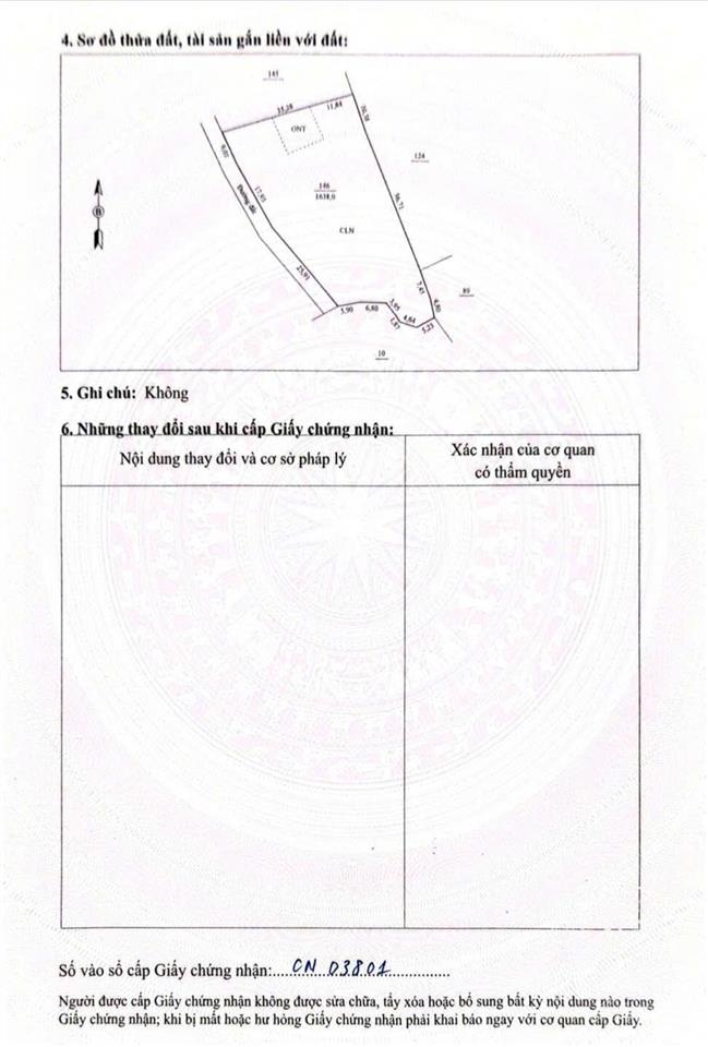 Chính chủ cần bán mảnh đất tại thôn đồng danh, xã an nghĩa, phú thọ