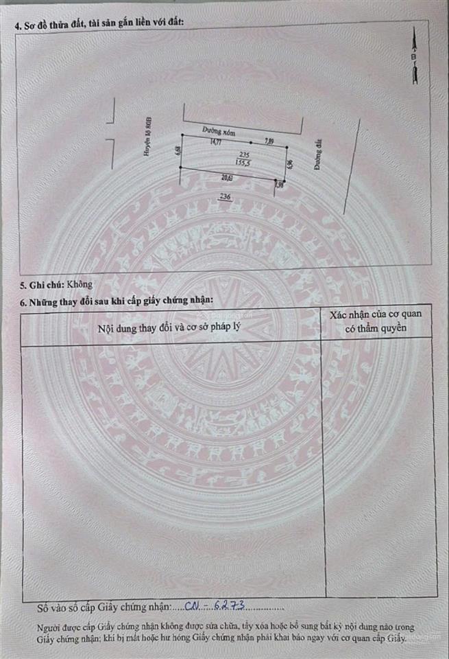 Bán đất chính chủ gửi 155.5m2, mặt tiền thoáng tại tam nông, phú thọ (khu dân quyền cũ)