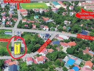 Bán đất 120m2 mặt tiền thoáng tại tam nông, phú thọ giá tốt đầu tư