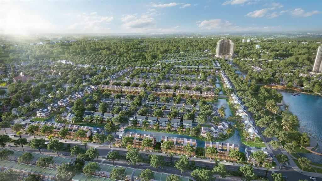 Biệt thự đảo song lập cạnh góc view hồ 209m2 central island  eco central park