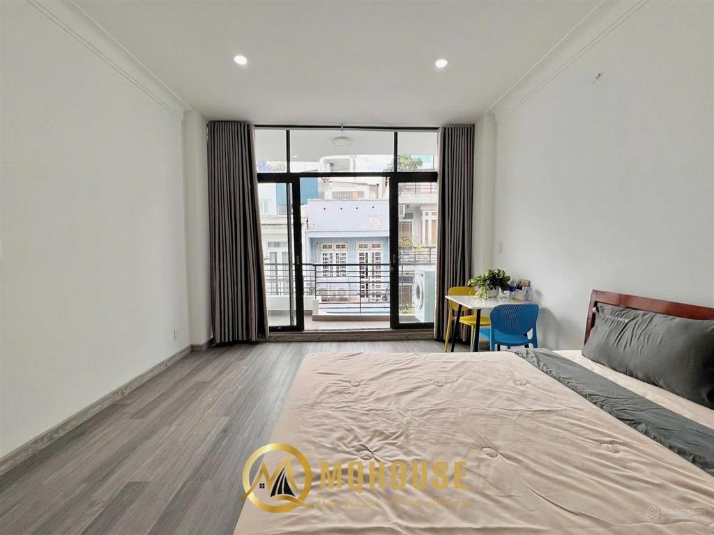 Cho thuê studio bancol ánh sáng tự nhiên đầy đủ , full nt, nhà mới đẹp, ngay chợ bà chiểu