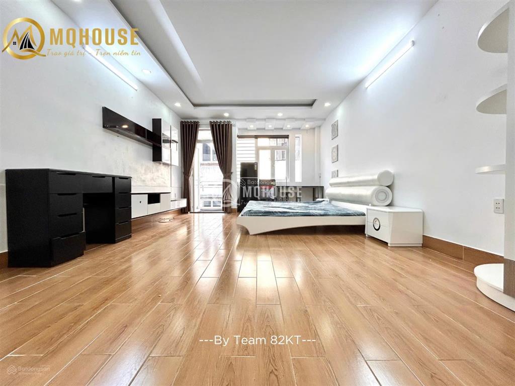 Cho thuê căn hộ studio 60m2 cực rộng full nội thất có máy giặt riêng ngay công viên gia định