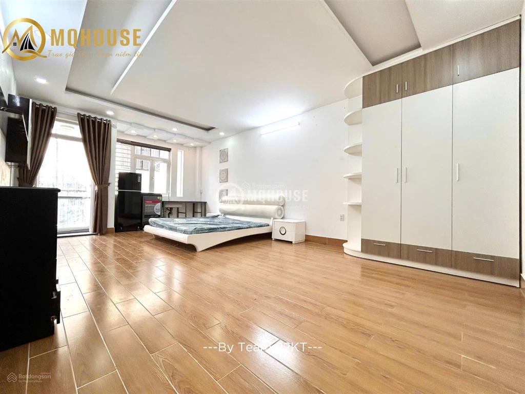 Cho thuê căn hộ studio 60m2 cực rộng full nội thất có máy giặt riêng ngay công viên gia định