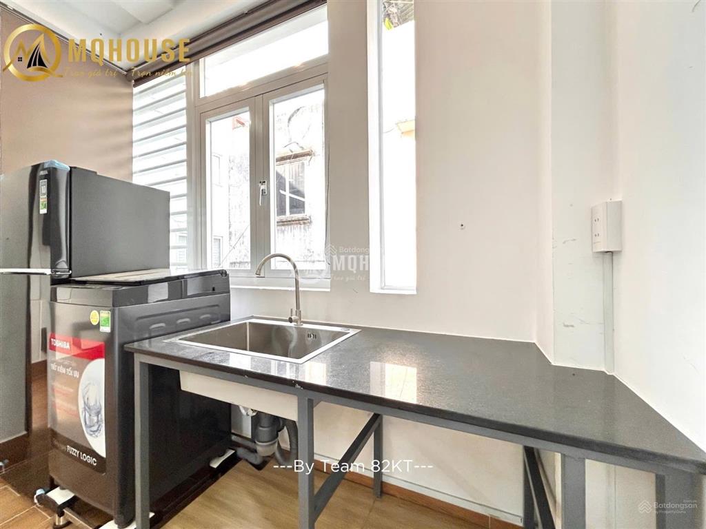 Cho thuê căn hộ studio 60m2 cực rộng full nội thất có máy giặt riêng ngay công viên gia định