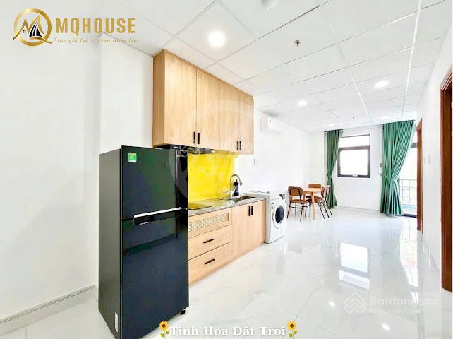 Cho thuê 2pn ban công 65m2 full nội thất có máy giặt riêng ngay chợ bà chiểu  cầu bông