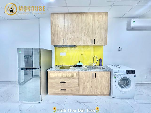 Cho thuê 2pn ban công 65m2 full nội thất có máy giặt riêng ngay chợ bà chiểu  cầu bông