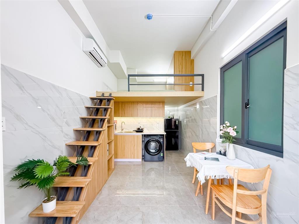 Căn hộ mới duplex bancol full nội thất có máy giặt riêng, thoáng mát, sát lotte mart, him lam, rmit