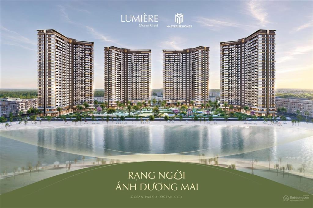 Bán studio, 2,3 tỷ, 31,9m2, giá tốt, view đẹp tại lumière ocean crest ocean park