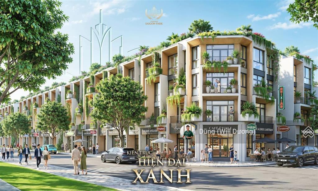 Nhà phố căn góc trục đường sầm uất cđt hoàn thiện full nt  vinhomes saigon park