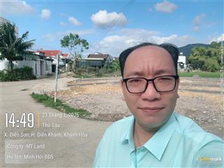 Bán đất diên sơn diên khánh giá chỉ 1 tỷ 050 có sổ, mua là xây ngay!