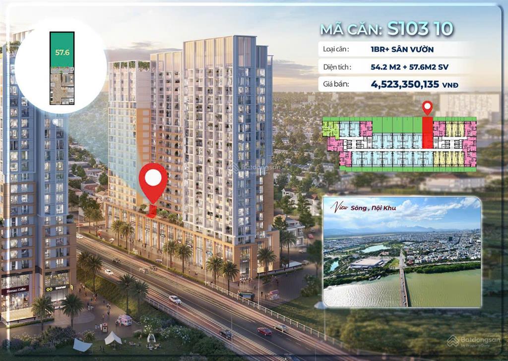 Căn hộ spana tower  căn 2 ngủ giá cạnh tranh đà nẵng 4ty7
