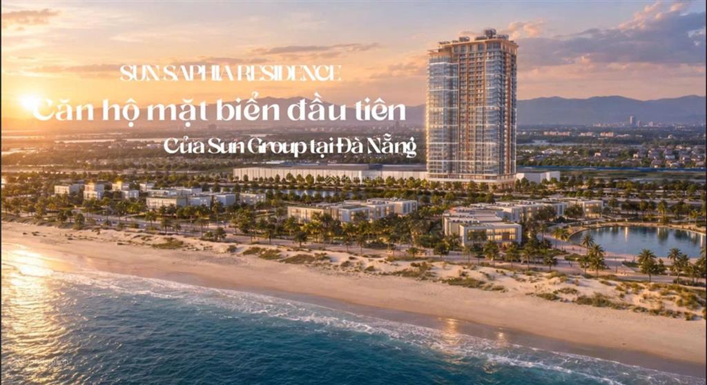 Sun saphia  căn hộ mặt biển mỹ khê đà nẵng  nhận booking 50tr/vị trí  căn stu 33m  chỉ hơn 2 tỷ