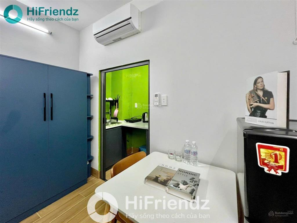 Studio tách bếp  full nội thất  thang máy  sạch đẹp, an ninh | đồng đen, bảy hiền