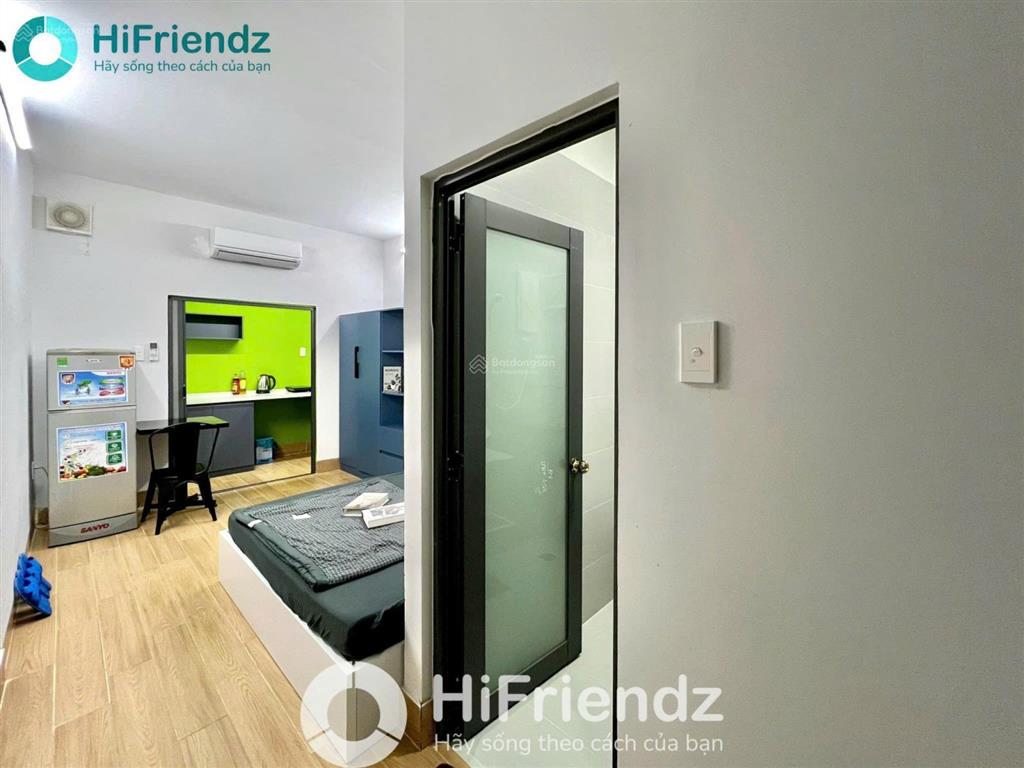 Studio tách bếp  full nội thất  thang máy  sạch đẹp, an ninh | đồng đen, bảy hiền