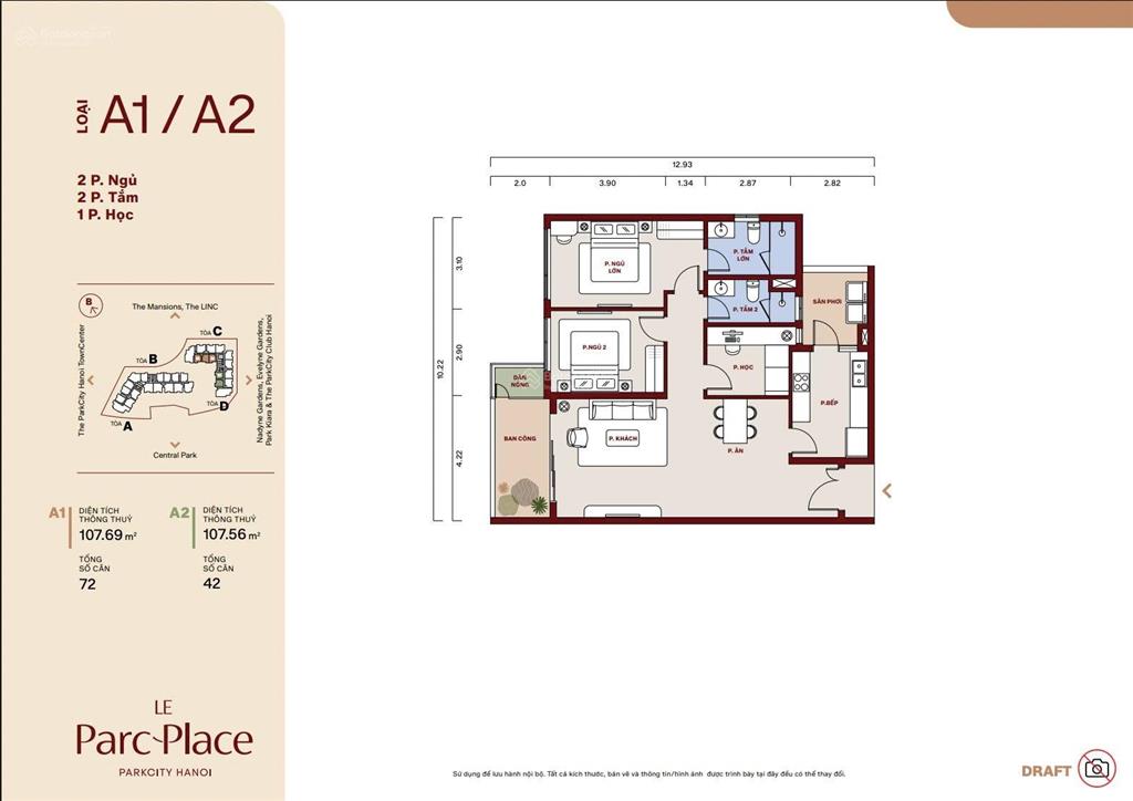 Le parcplace biểu tượng sống sang giữa lòng parkcity hanoi