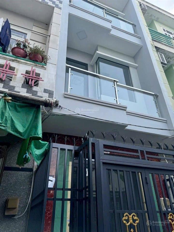 Bán nhà 3 tầng  48 m2 4 phòng ngủ 4 tỷ hơnsổ hồng riêng gạch cát phường 15 quận 8 vị trí đẹp