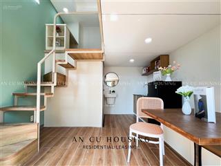 Duplex mới 100%, ban công cửa sổ thoáng, full nội thất, thuận tiện qua các trường đại học và q4, q1