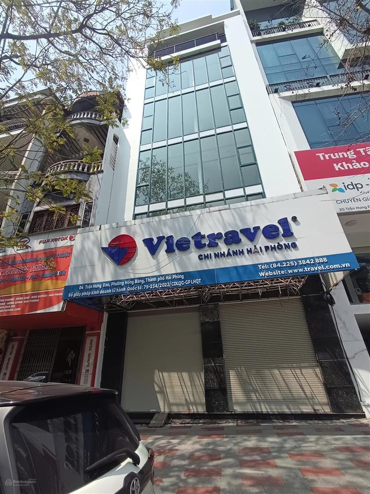 Cho thuê nhà mặt phố trần phú, 55 triệu, 180m2, ở lê chân, hải phòng, mặt tiền 7m
