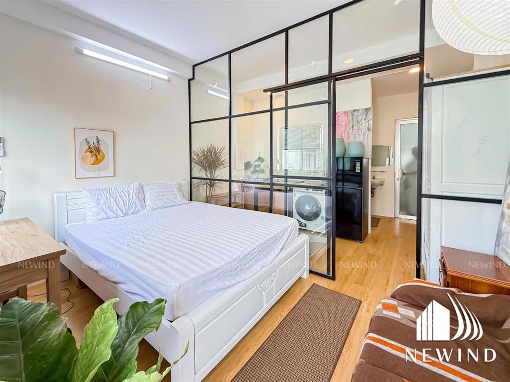 Căn hộ mới 100% quận 4  1pn tách bếp/ban công  full nội thất  sát bên quận 1  ưu đãi 500k!!!