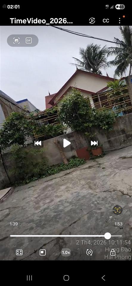 Bán đất tặng nhà cấp 4. dt 200m² (136m² thổ cư)