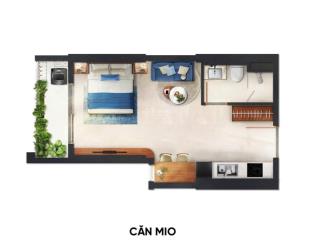 Căn studio 1,5  1,7 tỷ dễ mua bán nhất dự án monrei sài gòn. nội khu là resort có 1 không 2