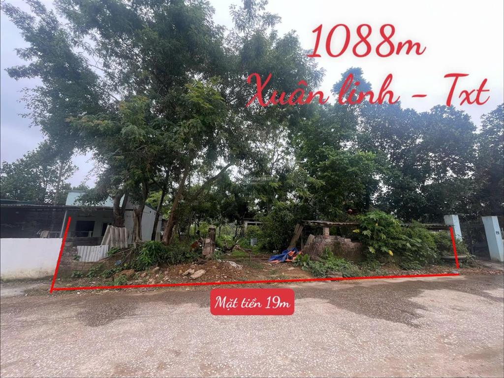 Bán 1088m2 trục chính tại xuân linh  thuỷ xuân tiên ( nay thuộc xuân mai )