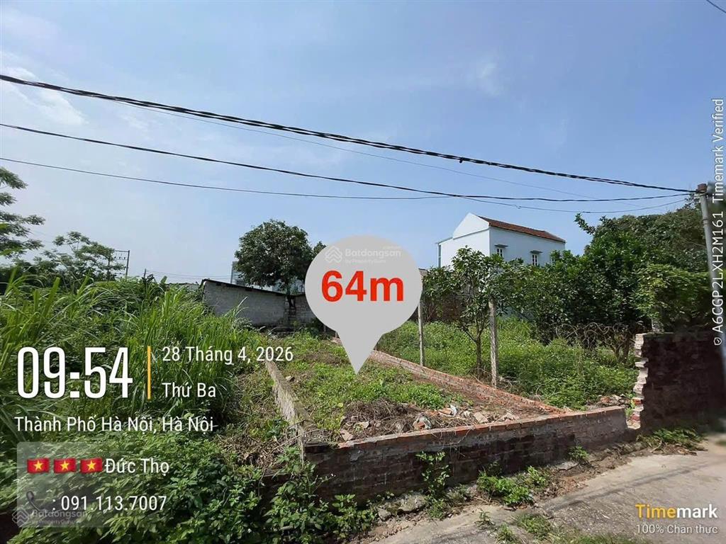 Bán đất 64m2 tại đoàn kết, đại yên, giá tốt 2,779 tỷ