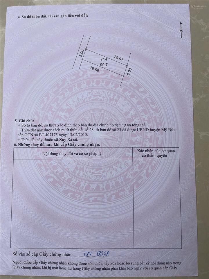 Bán đất đẹp tại hồng sơn. giá 1,679 tỷ, 99,7m2, pháp lý đầy đủ