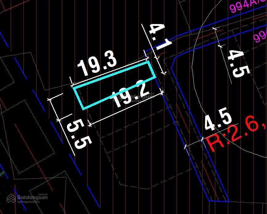 Bán 92.3m2 đất hẻm 994 huỳnh tấn phát quận 7