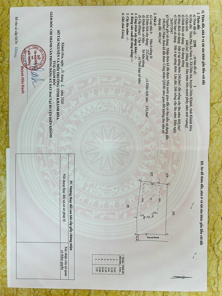 Án nhà đẹp diên an diên khánh. giá giảm chỉ còn 8,5 tỷ