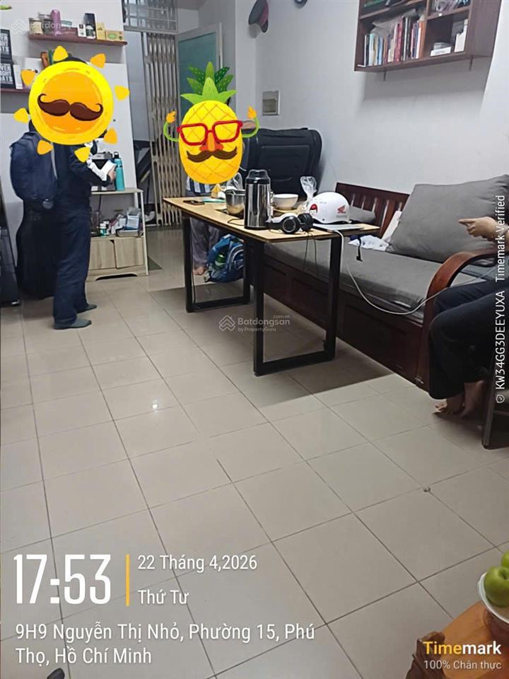 Bán cc phú thọ, q11 giá 3,8 tỷ, 60,32m2, 2pn, 2wc, pháp lý chính chủ.