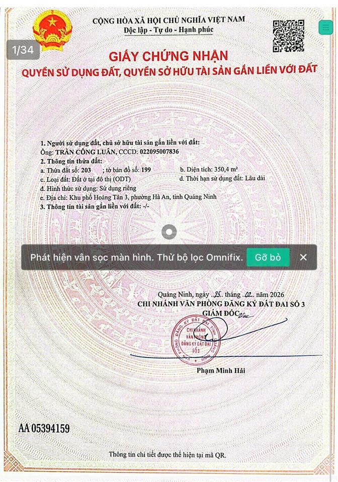 Bán đất tại phường hà an giá 14tr/m nằm trong lõi vin hạ long xanh