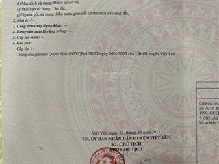 Sổ đỏ chính chủ cần bán nhà 200m2 mặt tiền 10m đ/c dương quốc cơ, bích động, việt yên